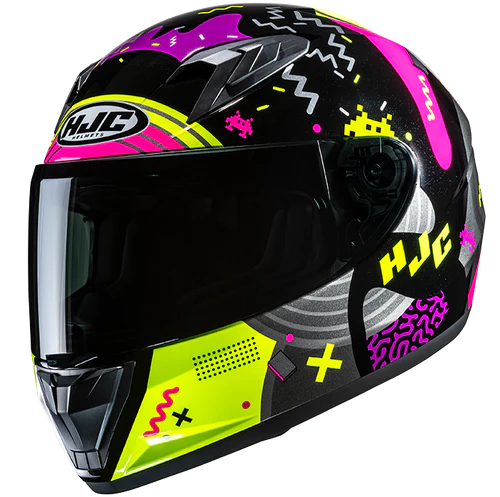helmet ls2 murah Blaze II Crazy - Grey/Red style_hat art multi HJC i10 DOT Helmet Color:Matte Black/White Command