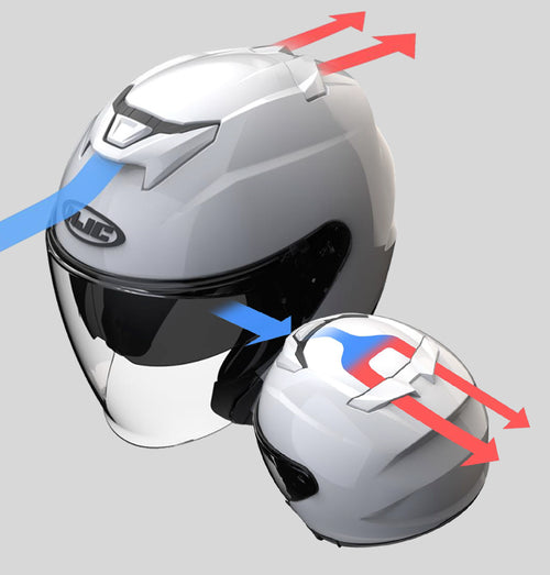hjc 3 4 helmet with shield CL-MAX3 Gallant SN Modular W/ Electric Dual Lens Up North Sports HJC I-31 Open-Face Helmets